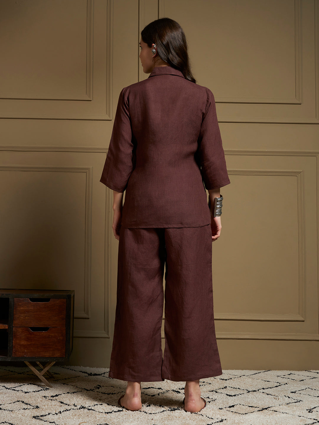 Cocoa 100% Pure Linen Co-Ord Set