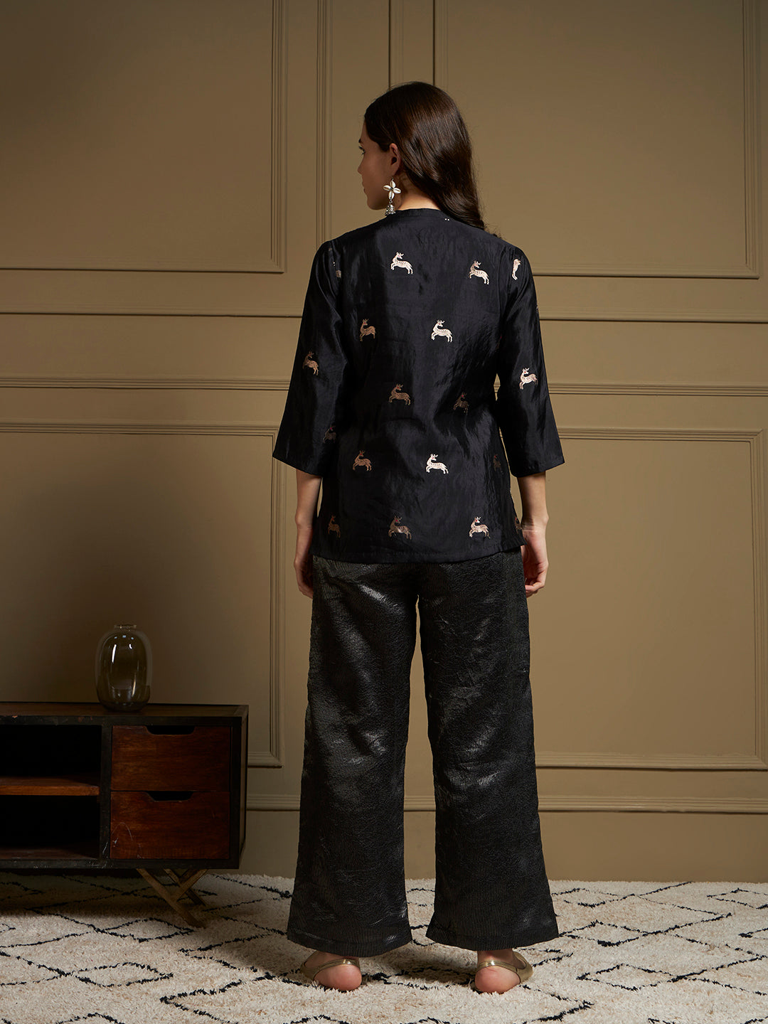 Pure Silk Co-Ord Set with Real Zari Work