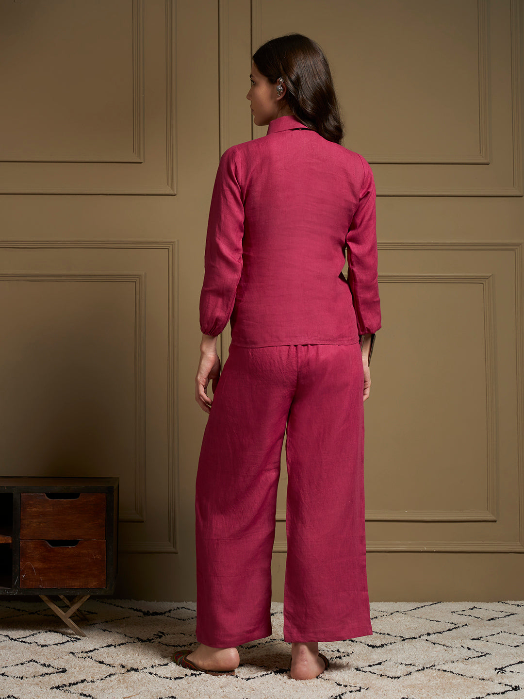 Rosewood 100% pure Linen Linen Co-Ord Set