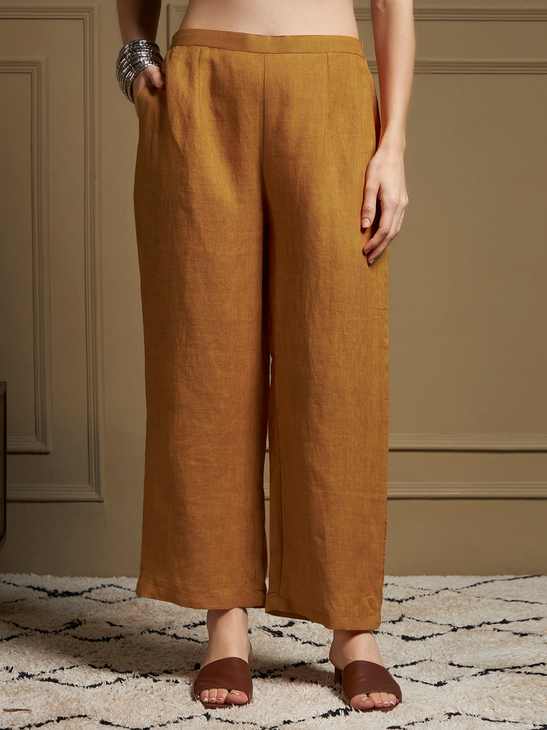 Ochre 100% Pure Linen Co-Ord Set
