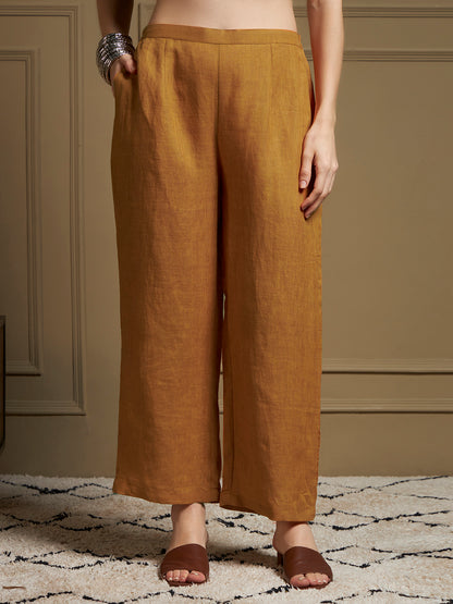 Ochre 100% Pure Linen Co-Ord Set