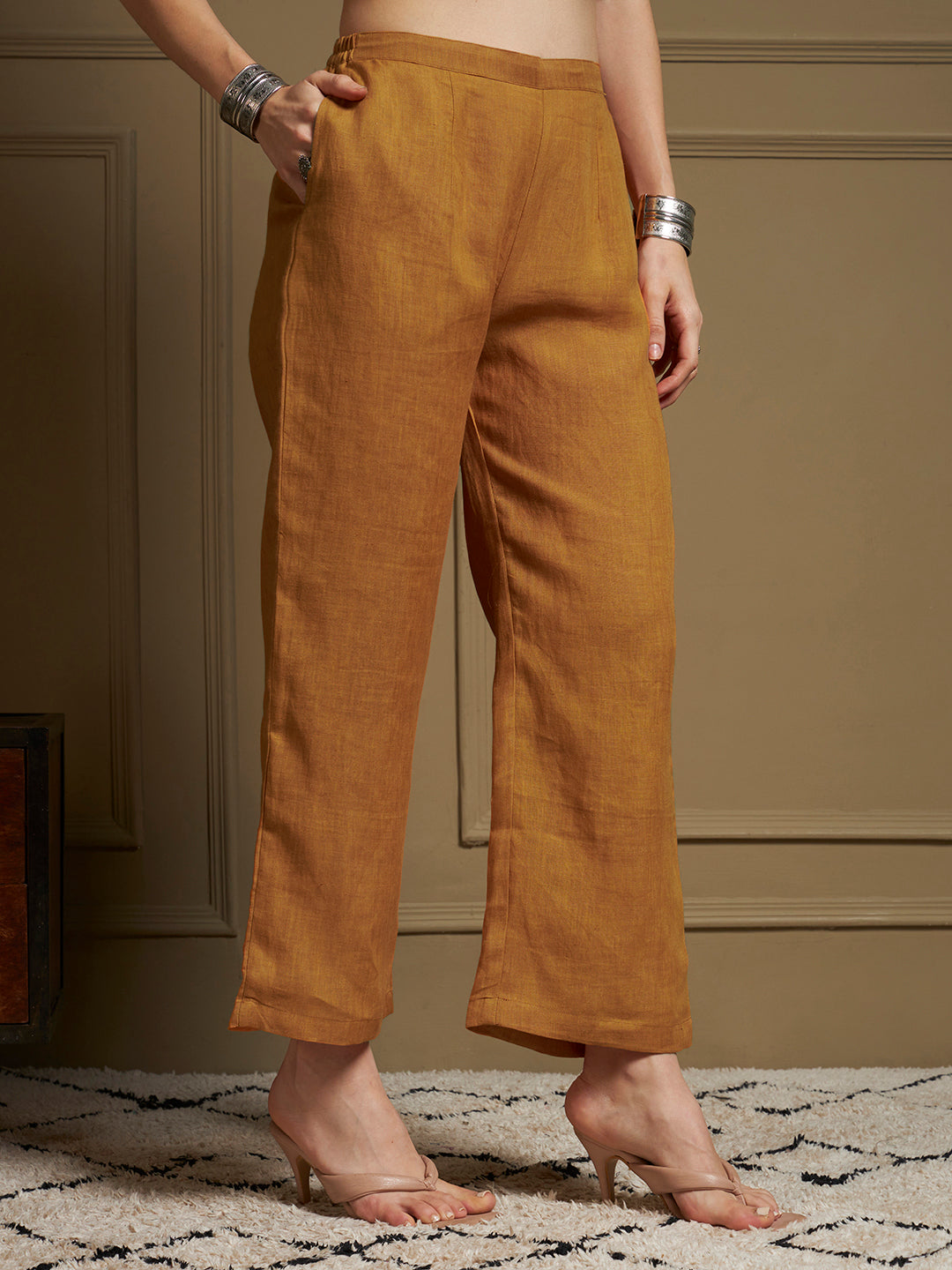 Saffron 100% Pure Linen Co-Ord Set