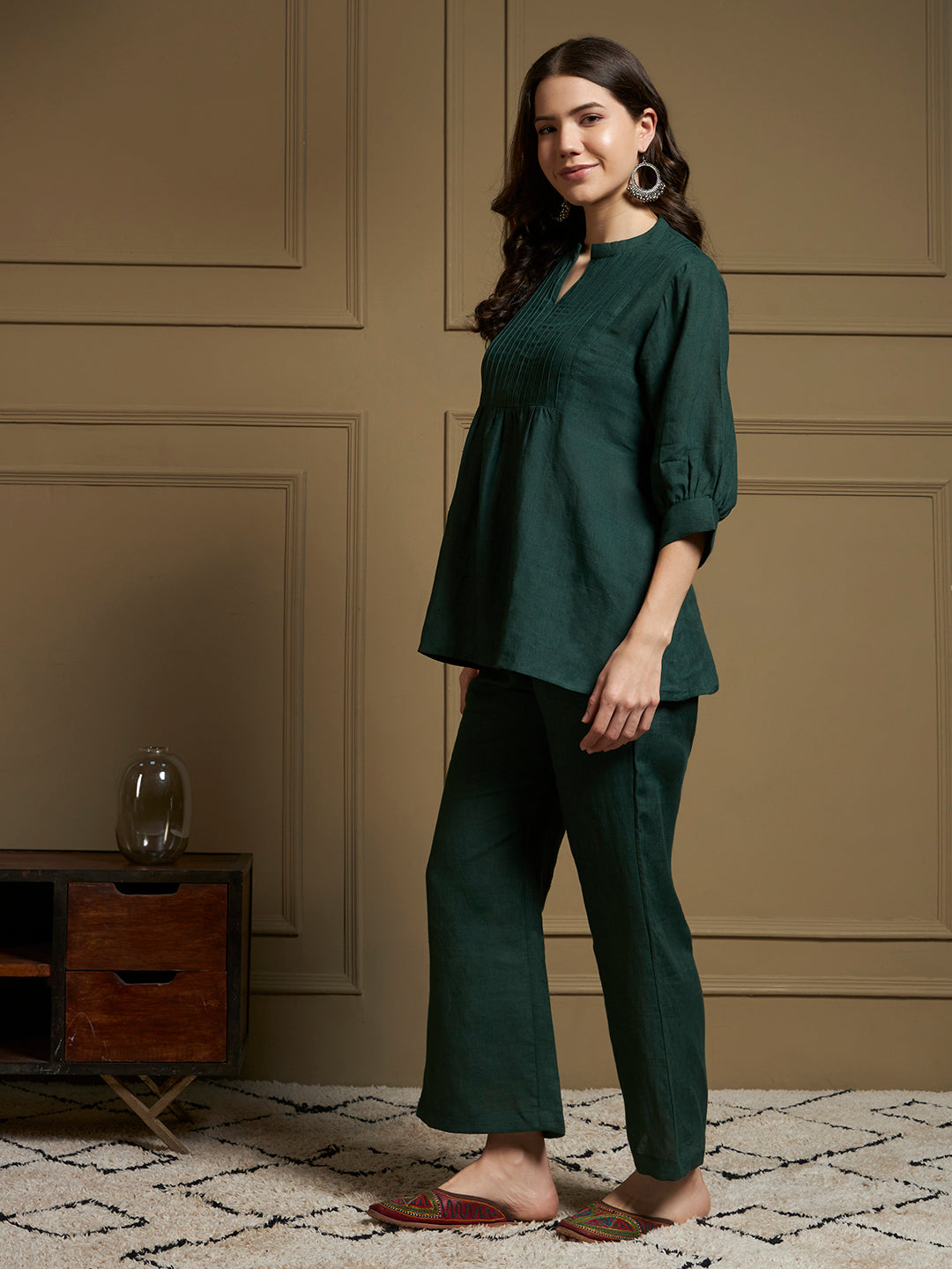 Verdant 100% Pure Linen Co-Ord Set