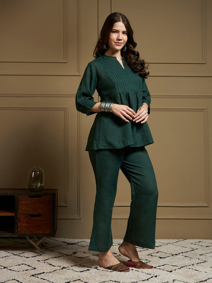 Verdant 100% Pure Linen Co-Ord Set