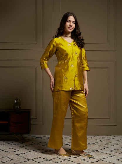 Pure Silk Real Zari Co-Ord Set