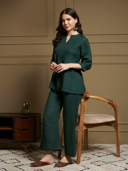 Verdant 100% Pure Linen Co-Ord Set