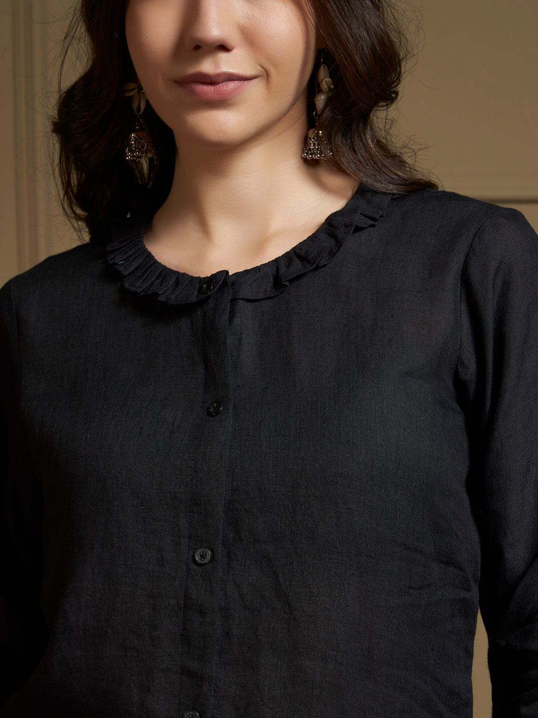 Black 100% Pure linen co-ord sets