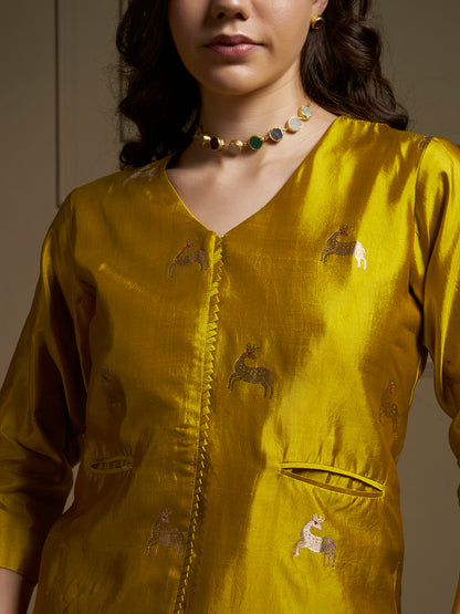 Pure Silk Real Zari Co-Ord Set