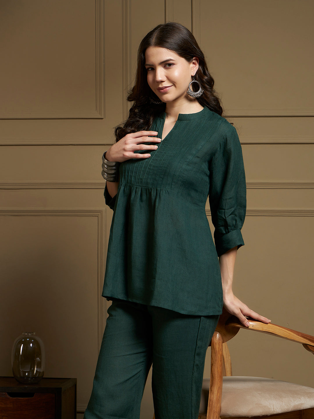 Verdant 100% Pure Linen Co-Ord Set