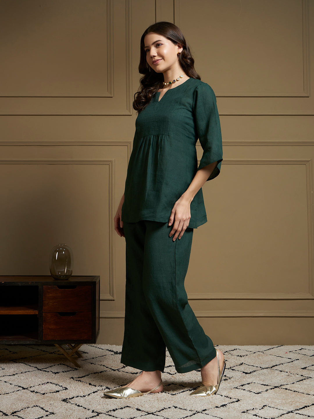 Forest 100% Pure Linen Co-Ord Set