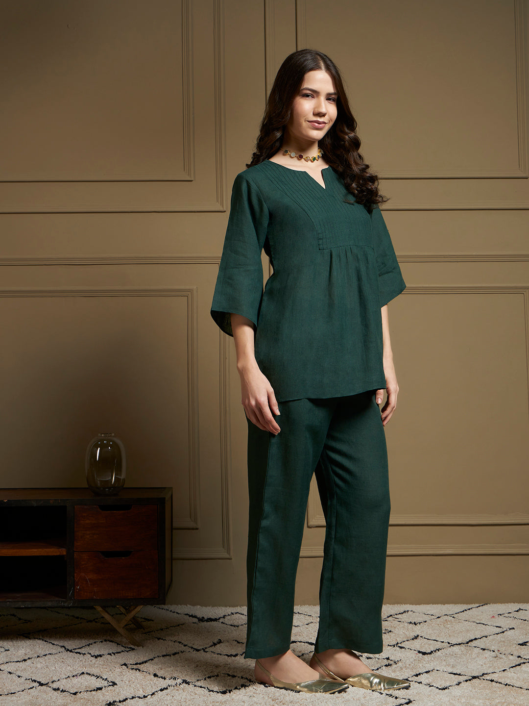 Forest 100% Pure Linen Co-Ord Set