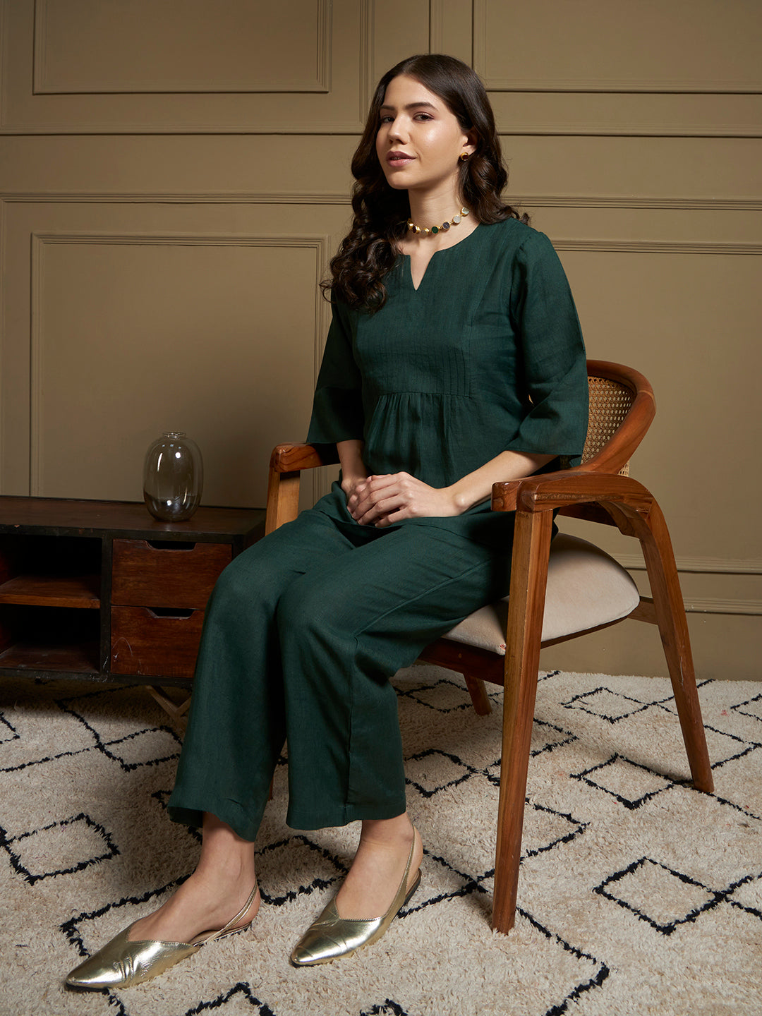 Forest 100% Pure Linen Co-Ord Set