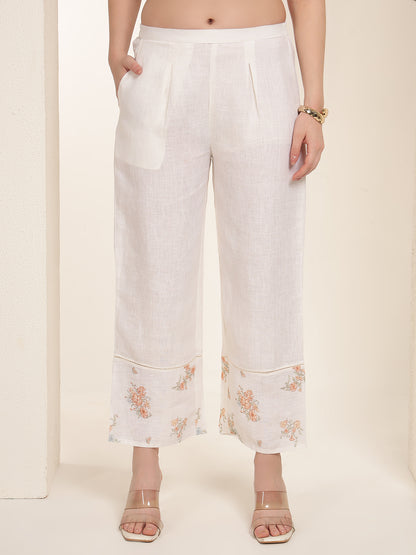 Peach Whisper 100% Pure linen printed co-ord sets
